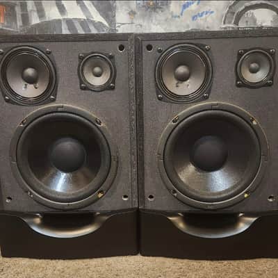 Fisher FISHER STM-993 Bookshelf 3-Way Bookshelf Speakers 1995 - Black image 5