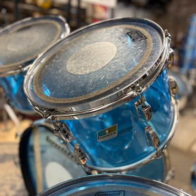 Ludwig Vistalite Big Beat 4pc Kit 12/13/16/22" 1970s - Blue image 7