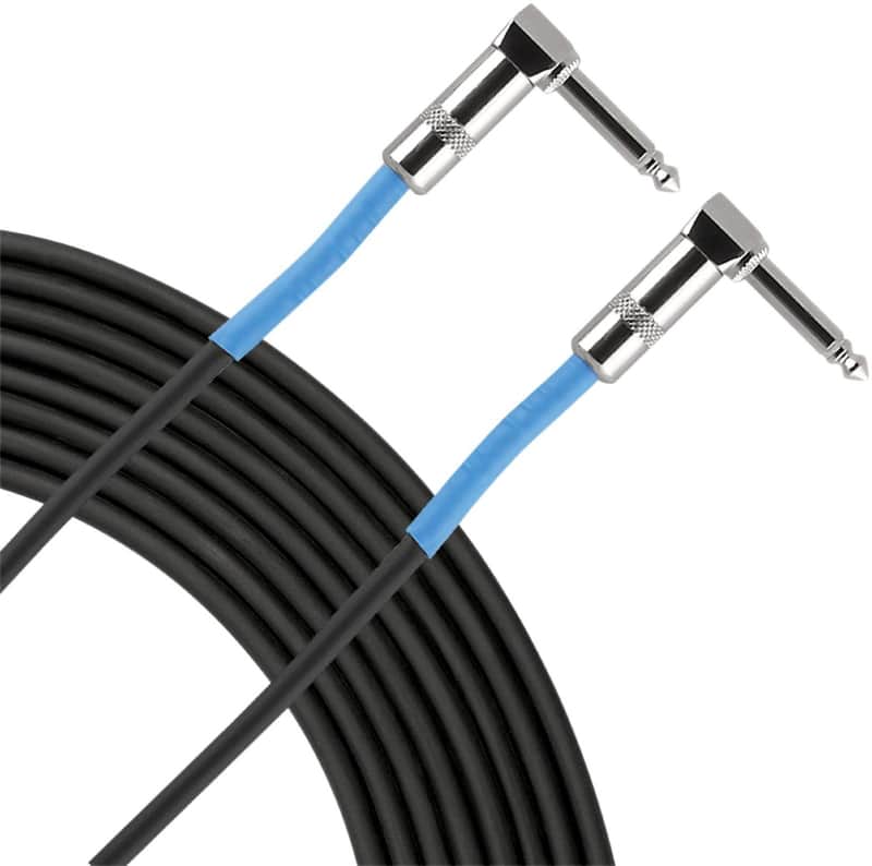 Live Wire EG06LL Advantage Series 1/4" TS Right-Angle to Right-Angle Instrument Cable - 6" image 1