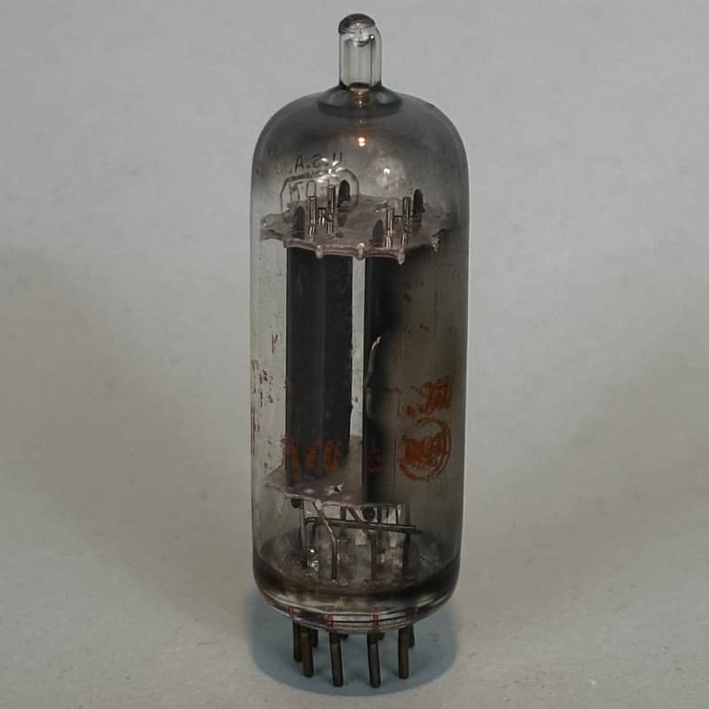 RCA 6CG7 6FQ7 Vintage Gray Plate Side Getter Tube! T422 image 1