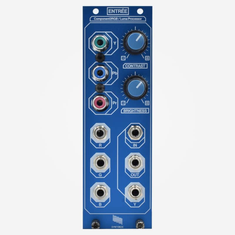 Syntonie ENTREE Component to RGB and Luma Processor Input Module for Eurorack Video Synthesis image 1