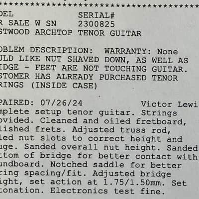 Eastwood TG-150 Tenor 2023 - Present - Natural image 7