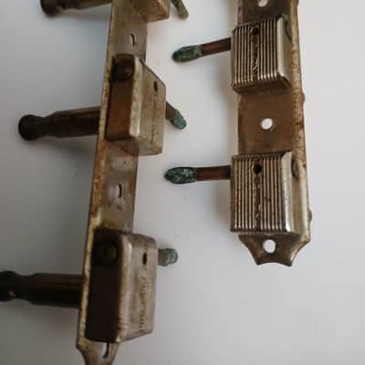 Kluson Single line Deluxe 3 on a plate tuning machine set 50s? - Nickel image 1