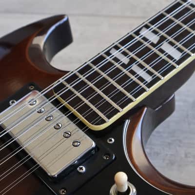 1975 Ibanez Japan 2402 (EDS-1275) Double Neck 6/12 SG (Walnut) image 8