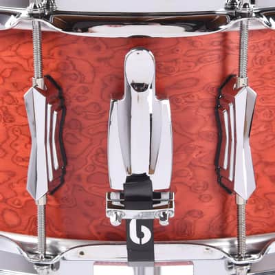 British Drum Company Legend Series 14x6.5" 10-Lug Birch Snare Drum 2016 - 2020 - Buckingham Scarlett image 3