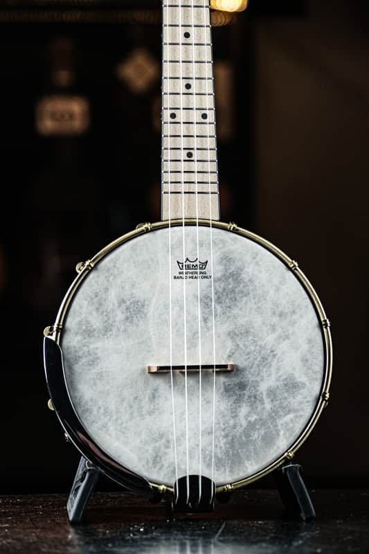 2023 Ortega OUBJE90-MA Banjolele Concert Size maple natural image 1