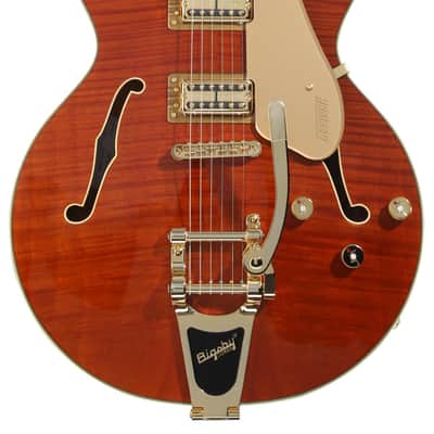Gretsch LTD Broadkaster Semi-hollowbody Electric Guitar - Roundup Orange Stain image 1