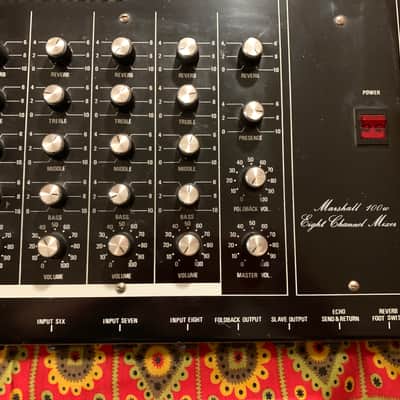 very rare Marshall 8 Channel Mixer 100w 1978 - Vintage Mixer with Spring Reverb, Power Amplifier and Preams image 18