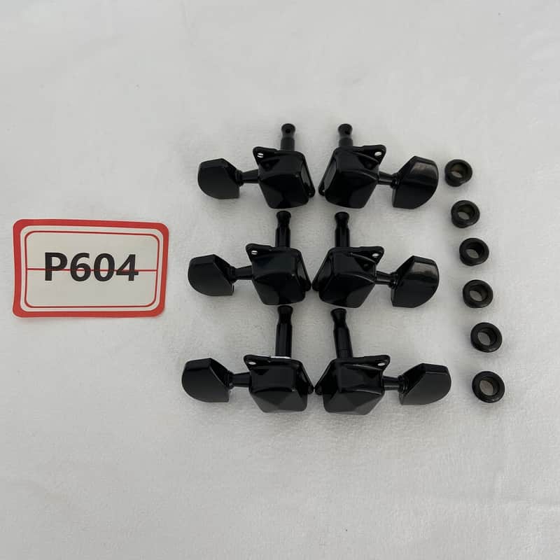 Black 3R3L Semi Closed Guitar Machine Heads Tuning Pegs image 1