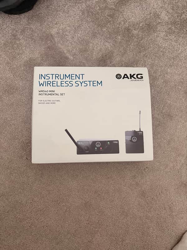 AKG WMS40 Mini Wireless Instrument Set - Band B 2010s - Black image 1