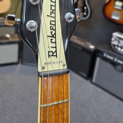 1986 Rickenbacker 360 JETGLO BLACK W/Original Case image 3