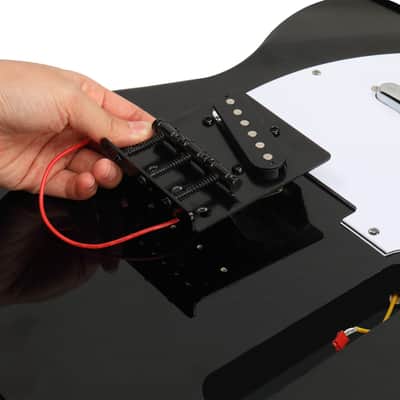 DIY Telecaster Style Electric Guitar Kits Mahogany, Black image 7