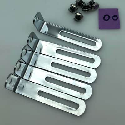 Gibson OEM Les Paul Pickguard Bracket (1) w/Hardware 1990’s-2000’s Chrome image 4