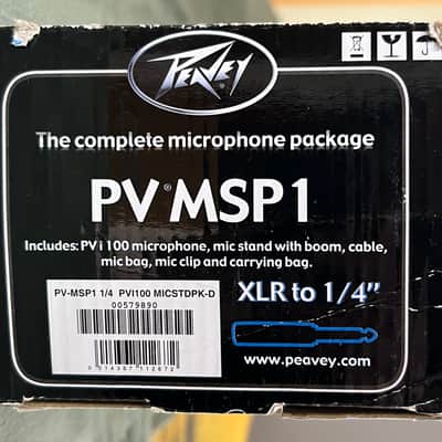 Peavey PV-MSP1 Dynamic Cardioid Mic/Stand Pack 2010s - Black image 4