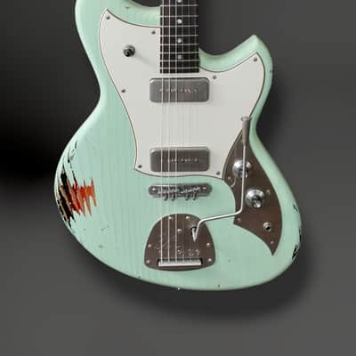 Novo Serus J Custom in Surf Green over Sunburst (Authorized Dealer) image 2