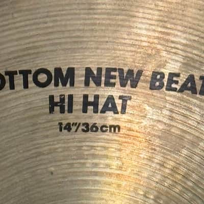 Zildjian New Beat 14" Hi-Hats Hi Hat Cymbals Vintage 70s 80s 1000 1400 Grams image 7