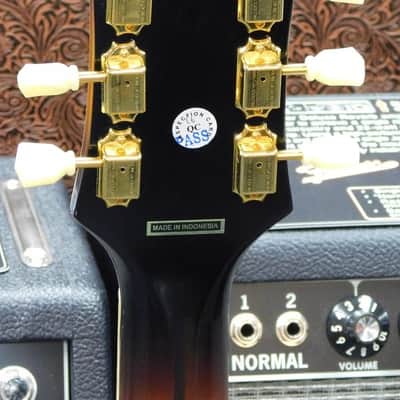 2022 Epiphone Inspired by Gibson J-200 Acoustic-Electric Guitar w/Case! Aged Vintage Sunburst! VERY NICE!!! image 9