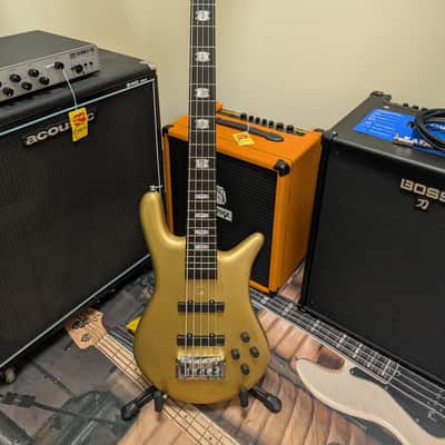 Spector Euro 5 Classic Bass Guitar - Metallic Gold image 2