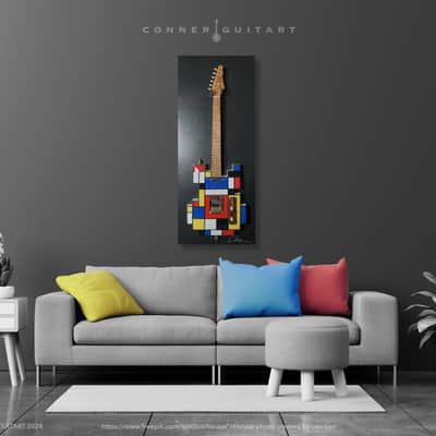 Custom Mondrian Tele by Conner Guitart image 21