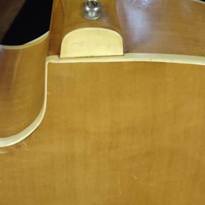 ARCHTOP ELECTRIC GEMTONE 1960'S - NATURAL WOOD image 5