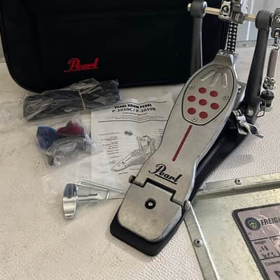 Pearl P2050C Eliminator Redline Chain-Drive Single Bass Drum Pedal 2010s - Silver / Black / Red image 1