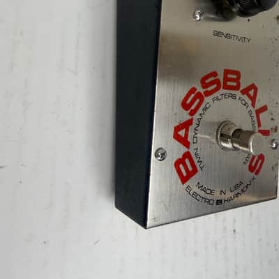Vintage with battery cover Electro-Harmonix Bassballs 1978 - 1981 - Silver image 3