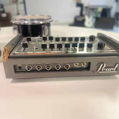 Pearl Syncussion SY-1 Late 1970s (1979) - Black with wood sides image 9