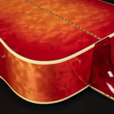 2014 Gibson Limited Edition Hummingbird Quilt - Heritage Cherry Sunburst | USA Bozeman Custom Dreadnought Acoustic Guitar L.R. Baggs Pickup | OHSC image 16