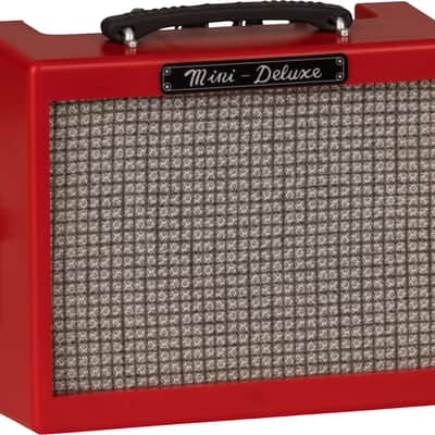 023-4810-009 Genuine Fender Guitar "Texas Red" Mini Deluxe Amp w/ Dogbone handle image 3