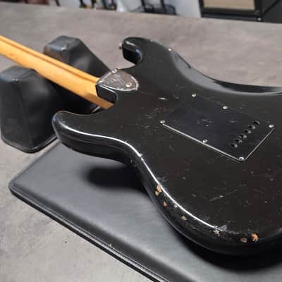 1973 FENDER STRATOCASTER Black Road Worn Heavy Relic Aged American Vintage 70s USA 1970's Strat Guitar image 11