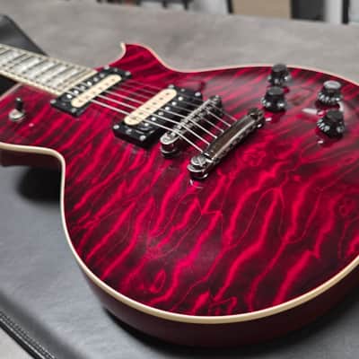 ESP Eclipse II Singlecut AAA Quilt Top 4-Knob LP Seymour Duncan HH Pro Artist Studio Red Guitar MIJ Japan STBC image 3