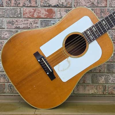 Vintage 1966 Gibson FJN Folk Acoustic Guitar w/ TKL Hardshell Case! image 1
