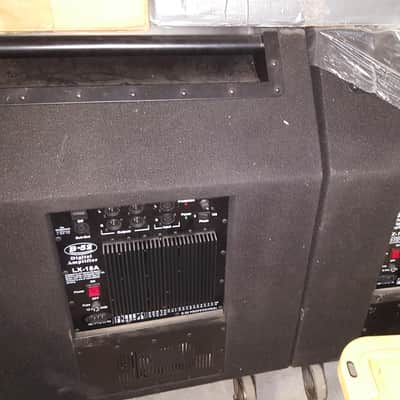 Set of TWO B52 Professional LX-18A Folded Horn Powered Subwoofers (B-52 subs) image 2