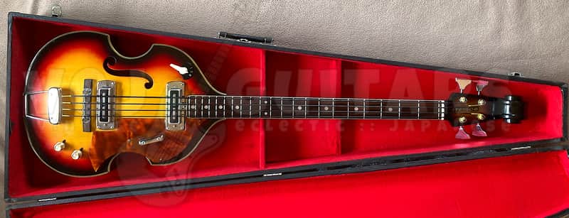 TEISCO FB-2 1968 w/HSC SCROLL HEAD VIOLIN BASS VINTAGE MIJ *RARE