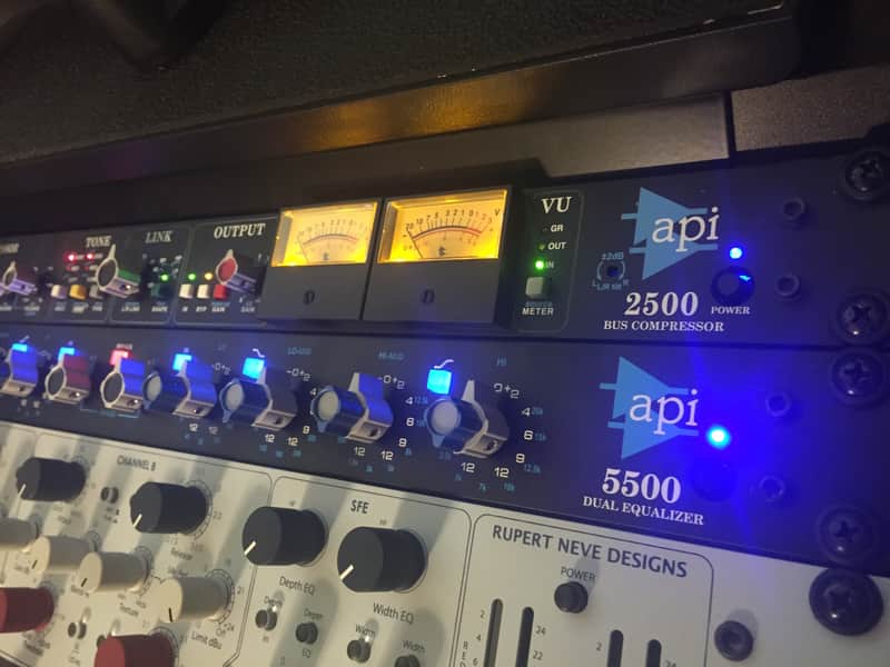 API Mix Buss / Mastering Bundle: 2500 Stereo Bus Comp & 5500 Stereo Bus EQ - Special Extras Included image 1