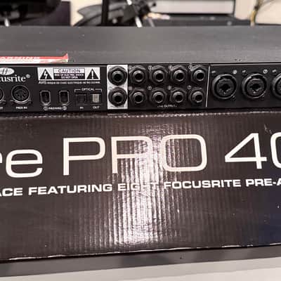 Focusrite Saffire Pro 40 Firewire Audio Interface 2010s - Black image 6