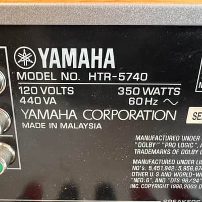 Yamaha HTR-5740 Receiver HiFi Stereo Vintage 6.1 Channel Home Theater Audio AVR image 6