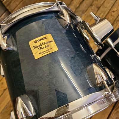 Drum Kit Yamaha Birch Custom Absolute MIJ, Sea Blue Lacquer USED! RKBCM040725 image 4