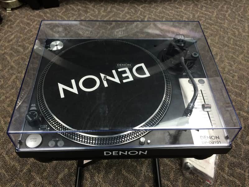 Denon DP-DJ101 DJ Turntable w/ Manual and Cables! | Reverb