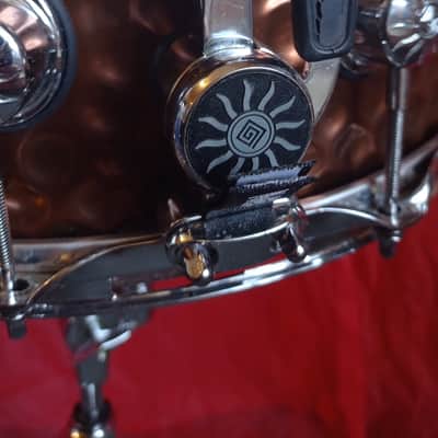 Natal Drums 14x6.5" Hand Hammered Steel Snare Drum - Old Bronze (Excellent Condition) image 9