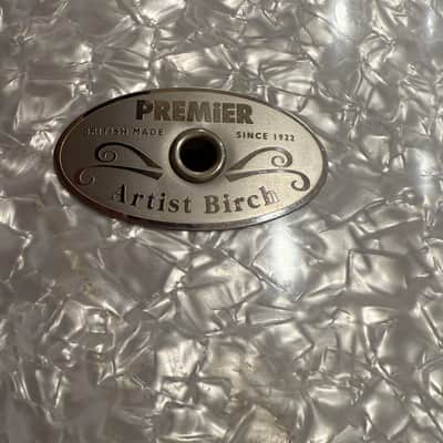 Premier Artist Series 5-Piece 8/10/12/14/22 Birch Drum Kit Set in White Marine Pearl (Rm4) image 10