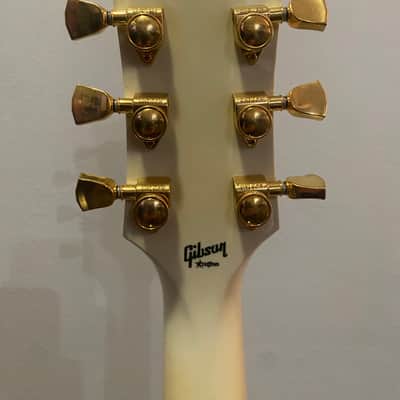 Left Handed Gibson Les Paul Custom 2009 - Alpine White imagen 10