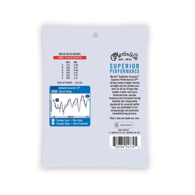 Martin Acoustic Superior Performance Guitar Strings 80/20 Bronze 12-string Light image 2