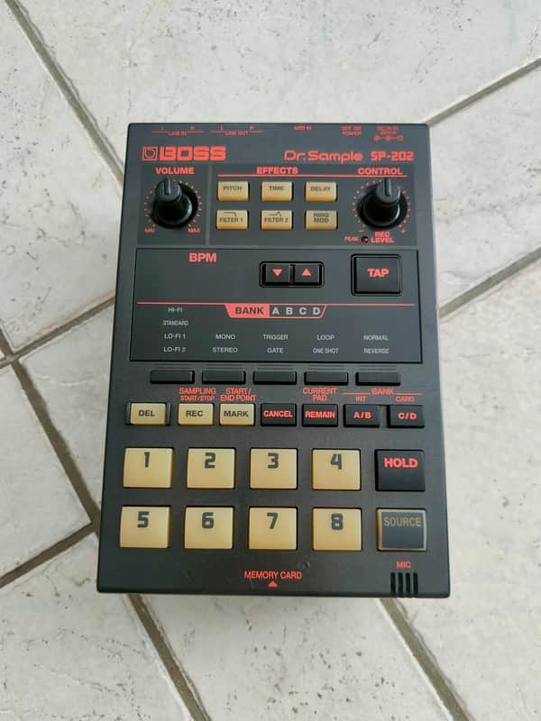 Boss SP-202 Dr. Sample 1998 - 2001 - Black image 1