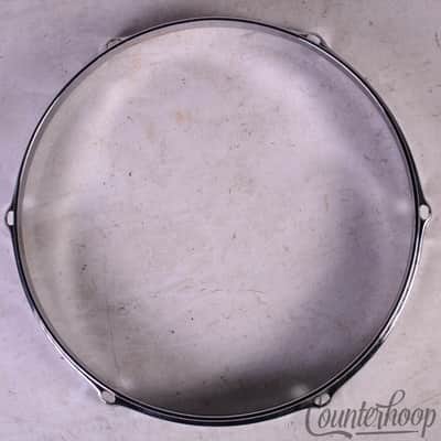 Slingerland 10"Tom Drum Batter/Resonant Rim/Hoop 6Lug Stick-Saver Chrome Vintage image 4