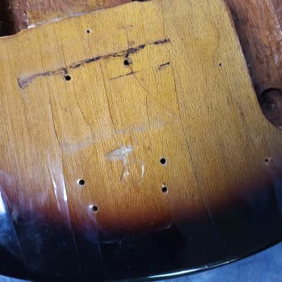 Vintage 1960's Tele-Star Kawai Made Japan Solid Wood Electric Guitar Body Luthier Parts image 2