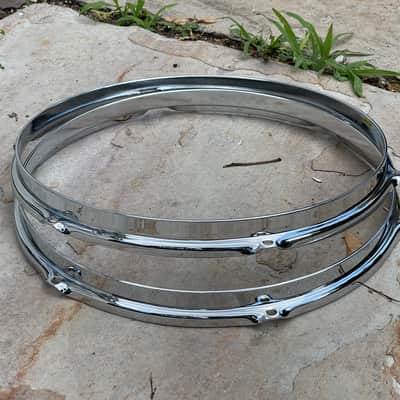 New (2) Gretsch 302 Tom Hoop Pair 13" 6-Hole G30213 6-Lug Rim image 4