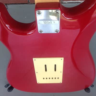 Applause  Stratocaster red electric guitar 1980 -  1990 image 6