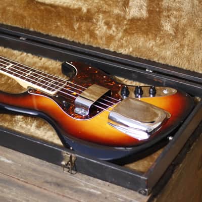 Maya 4 String Bass 1970's - Sunburst image 17