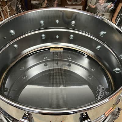 Ludwig LB402B 6.5”x14” Supraphonic Snare Drum NiCe - COB Chrome Over Brass image 20